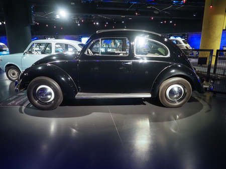 TURIN, ITALY - CIRCA NOVEMBER 2019: Vintage Volkswagen Type 1 Beetle 1952 car at Turin car museum