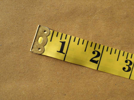imperial measuring tape flexible ruler ribbon for tailoringの写真素材