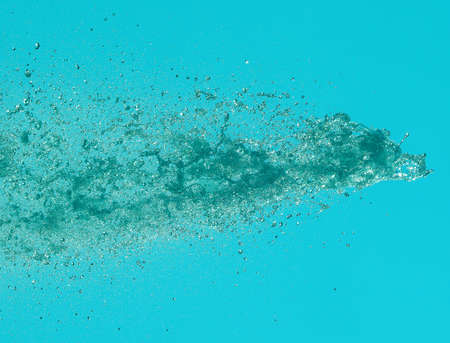 blue water flow splash useful as a background with copy space