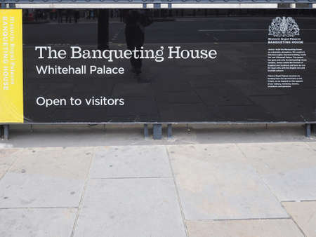 LONDON, UK - CIRCA SEPTEMBER 2019: Banqueting House Whitehall Palace