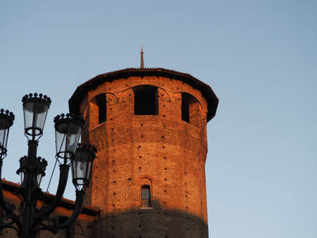 Palazzo Madama Royal palace in Piazza Castello in Turin, Italyのeditorial素材