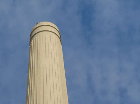 Chimney of Battersea Power Station in London, UK