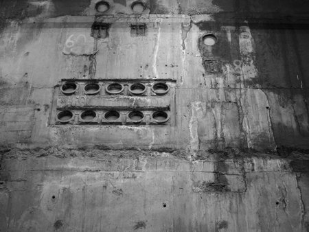 LONDON, UK - CIRCA SEPTEMBER 2019: Tate Modern art gallery in South Bank power station in black and whiteのeditorial素材