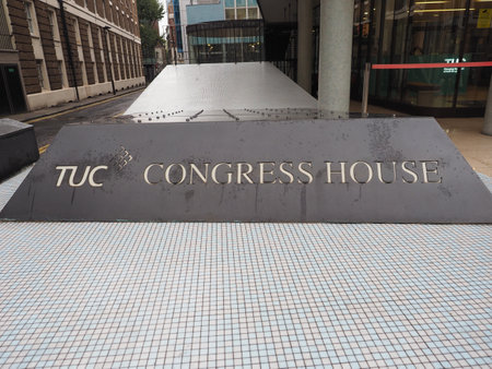 LONDON, UK - CIRCA SEPTEMBER 2019: Trades Union Congress Houseのeditorial素材