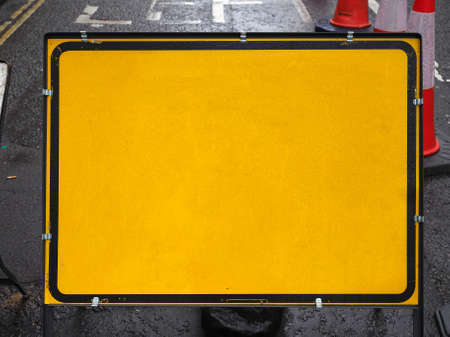 Blank sign with copy space for your own messageの写真素材