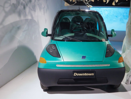 TURIN, ITALY - CIRCA NOVEMBER 2019: Vintage Fiat Downtown 1993 car at Turin car museumのeditorial素材