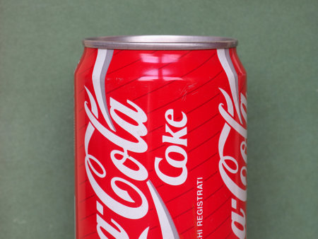 ATLANTA, USA - CIRCA MAY 2020: Coca Cola tin can