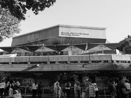 LONDON, UK - CIRCA SEPTEMBER 2019: Queen Elizabeth Hall and Purcell Room at South Bank Centre in...