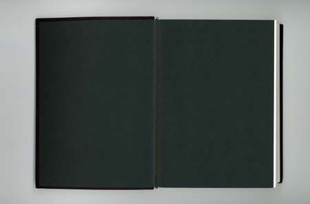black book with blank pages useful as a background