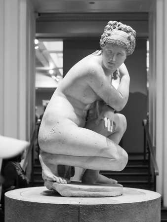 LONDON, UK - CIRCA SEPTEMBER 2019: Ancient statue of Venus Aphrodite goddess of love at the British...