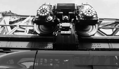 WUPPERTAL, GERMANY - CIRCA AUGUST 2019: Wuppertaler Schwebebahn (meaning Wuppertal Suspension...