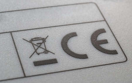 BERLIN, GERMANY - CIRCA APRIL 2021: CE marking on products traded on the extended Single Market EEC...