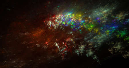 colourful fractal illustration useful as a background