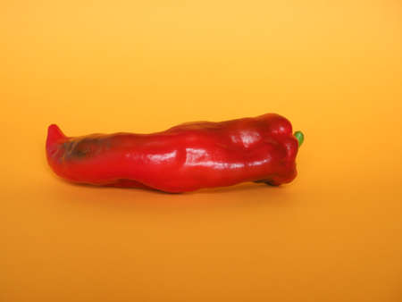 red peppers (scientific name Capsicum aka bell peppers) vegetables vegetarian foodの写真素材