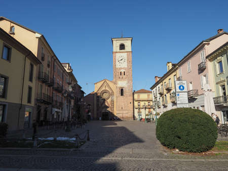 CHIVASSO, ITALY - CIRCA DECEMBER 2021: Duomo di Santa Maria Assunta cathedral churchのeditorial素材