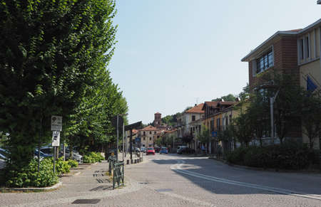 SAN MAURO, ITALY - CIRCA JULY 2021: View of the old city centreのeditorial素材