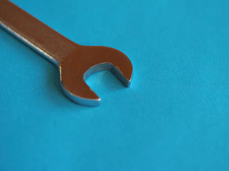 wrench aka spanner tool used to turn rotary fasteners such as nuts and boltsの写真素材