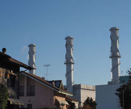 Natural gas thermoelectric power station in Chivasso, Italy