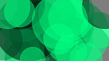 Abstract minimalist green grey illustration with circles and white backgroundの写真素材