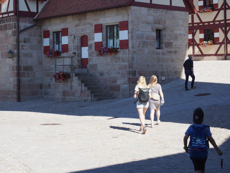 NUERNBERG, GERMANY - CIRCA JUNE 2022: Nuernberger Burg imperial castleのeditorial素材