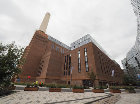 LONDON, UK - CIRCA OCTOBER 2022: The Battersea Power Station is reopening on the 14th of Octoberのeditorial素材