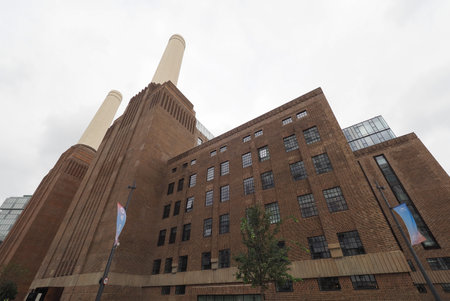 LONDON, UK - CIRCA OCTOBER 2022: The Battersea Power Station is reopening on the 14th of Octoberのeditorial素材