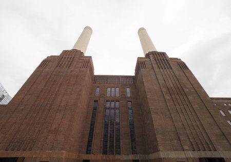 The Battersea Power Station in London, UKの写真素材