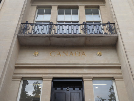 LONDON, UK - CIRCA OCTOBER 2022: Canada House in Trafalgar Square