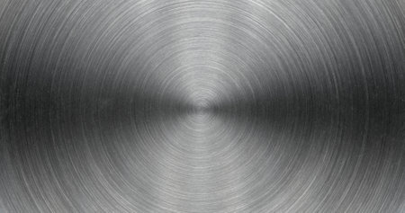 grey brushed steel metal texture useful as a backgroundの写真素材