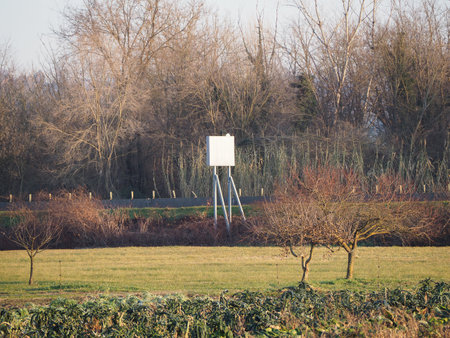 blank billboard by the motorway freeway highwayの写真素材