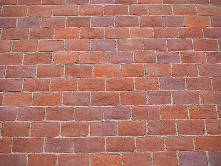 red brick wall useful as a backgroundの写真素材