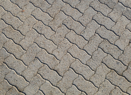 concrete blocks tiled floor useful as a backgroundの写真素材
