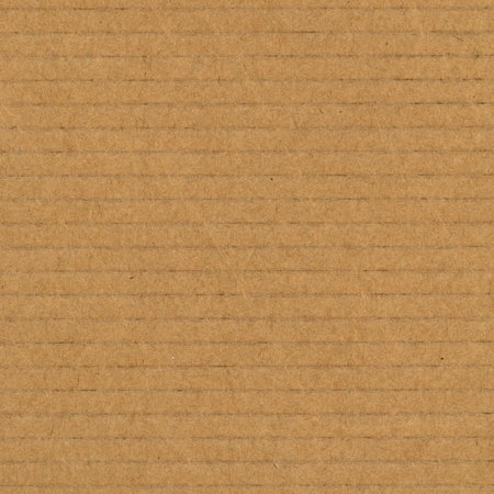 brown corrugated cardboard texture useful as a backgroundの写真素材