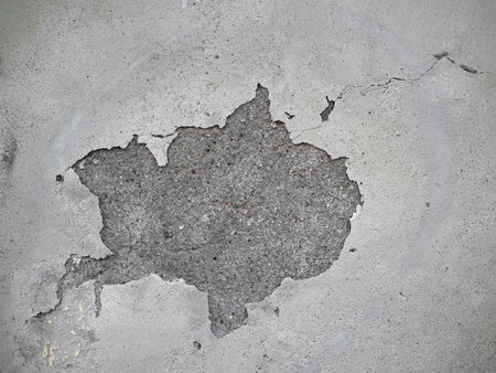 damage caused by dampness and moisture on a wallの写真素材