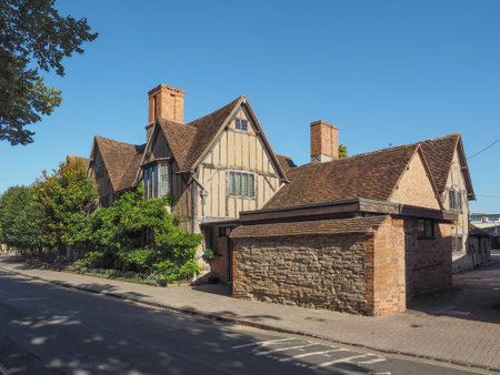 Halls Croft house of Shakespeare sister in Stratford Upon Avon, UKの写真素材