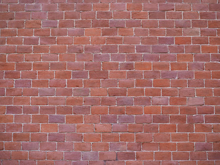 red brick wall useful as a backgroundの写真素材