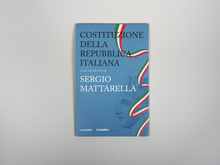 Costituzione della Repubblica Italiana translation Constitution of the Italian Republic in Rome, Italyのeditorial素材
