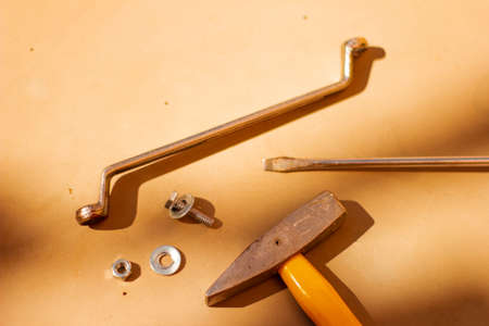The strength of the hand in everyday workの写真素材