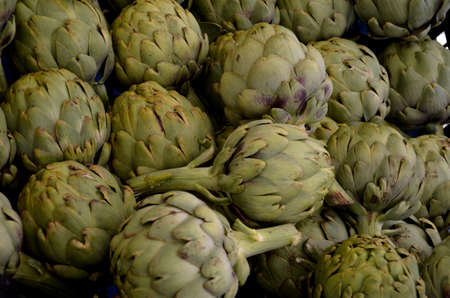 Fresh artichokes の写真素材