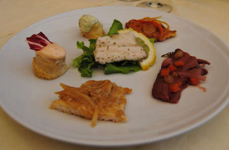 Mix fish aperitizerの写真素材