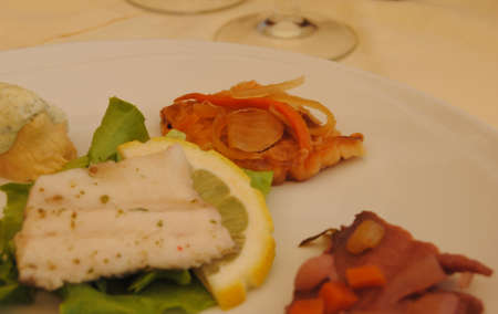 Mix fish aperitizerの写真素材