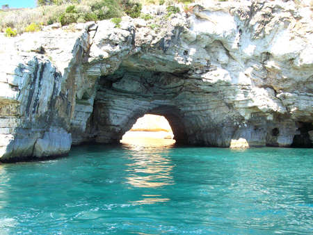Sea caveの写真素材