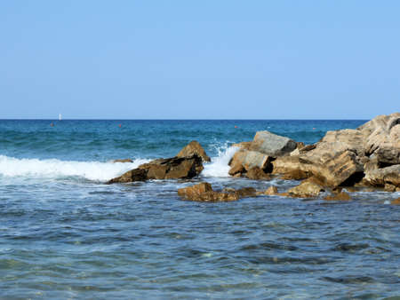 wave on the rocks