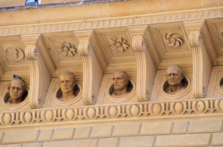 Architectural details of Siena の写真素材