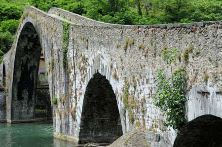 The Devil Bridge - bridge of the Madeleineの写真素材