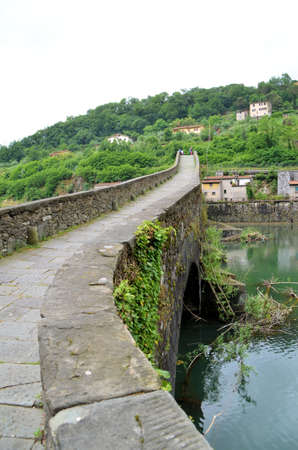 The Devil Bridge - bridge of the Madeleineの写真素材