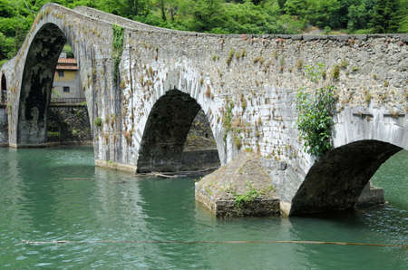 The Devil Bridge - bridge of the Madeleineの写真素材