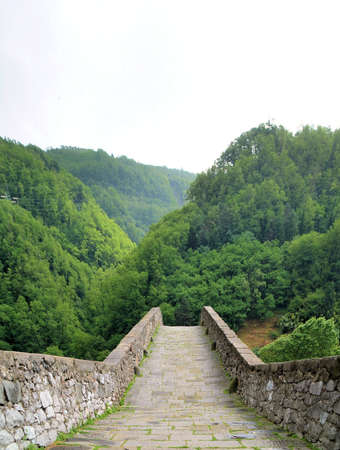The Devil Bridge - bridge of the Madeleineの写真素材