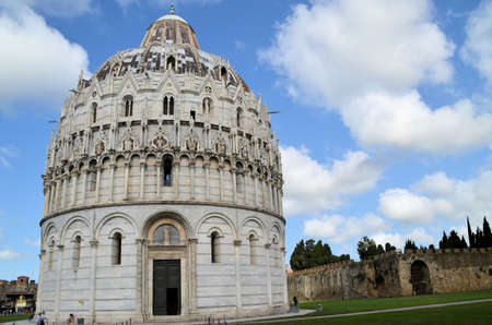 Baptistery of St. John - Square of Miracles - (Pisa)の写真素材