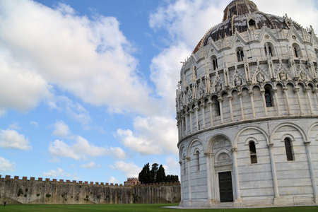 Baptistery of St. John - Square of Miracles - (Pisa)の写真素材